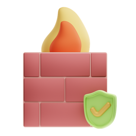 Firewall  3D Icon