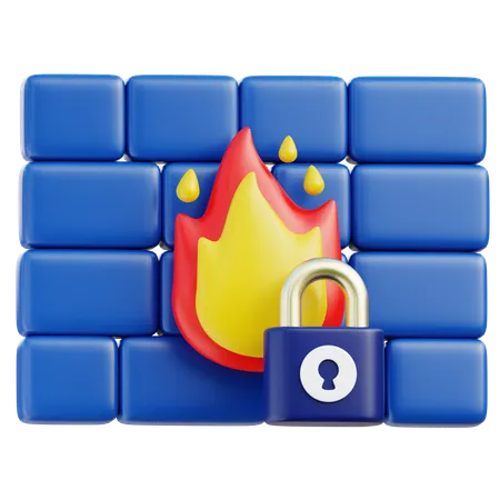 Firewall  3D Icon