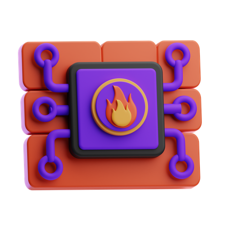 Firewall  3D Icon