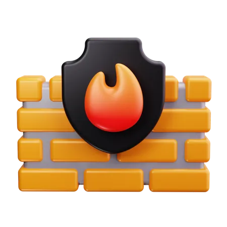 Firewall  3D Icon