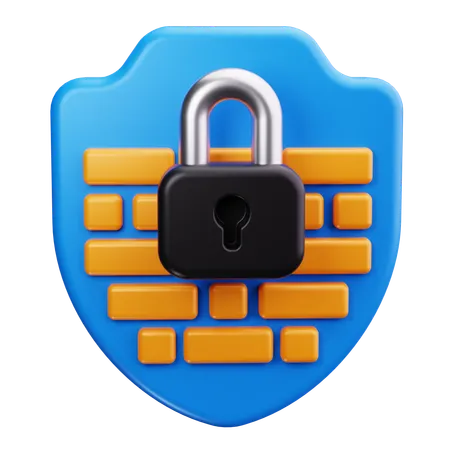 Firewall  3D Icon