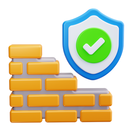 Firewall  3D Icon