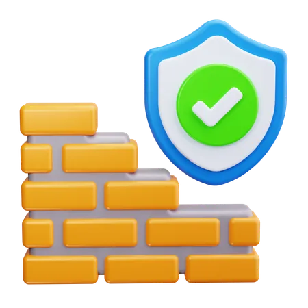 Firewall  3D Icon