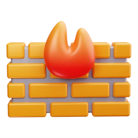 Firewall  3D Icon