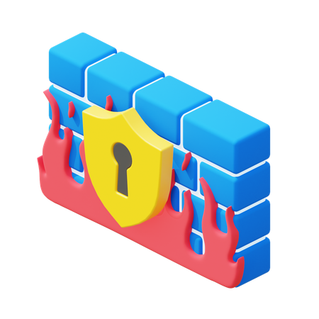 Firewall  3D Icon