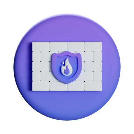 Firewall  3D Icon