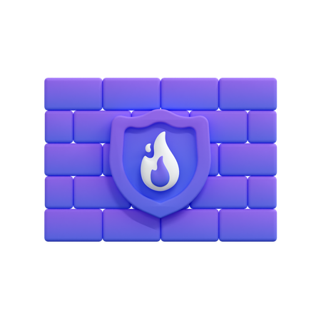 Firewall  3D Icon