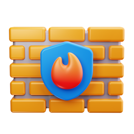 Firewall  3D Icon