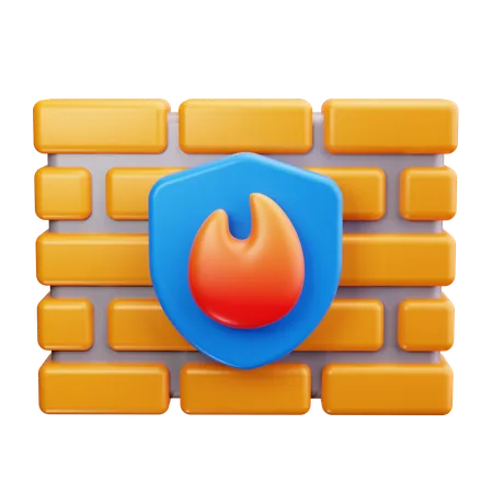 Firewall  3D Icon