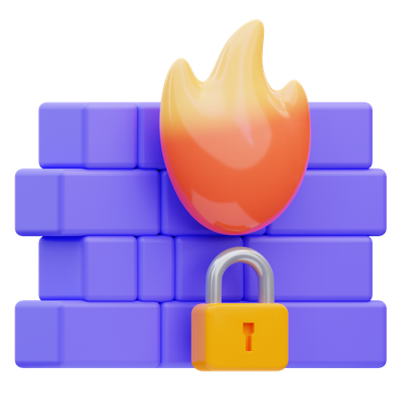 Firewall  3D Icon