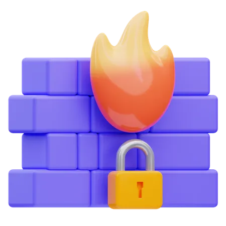 Firewall  3D Icon