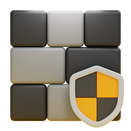 FIREWALL  3D Icon