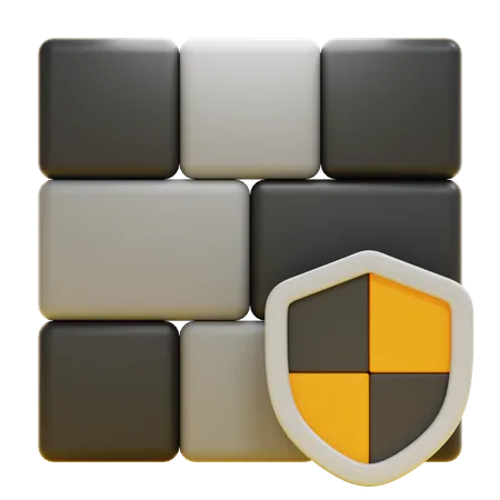 FIREWALL  3D Icon