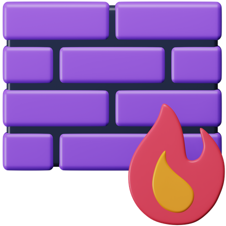 Firewall  3D Icon