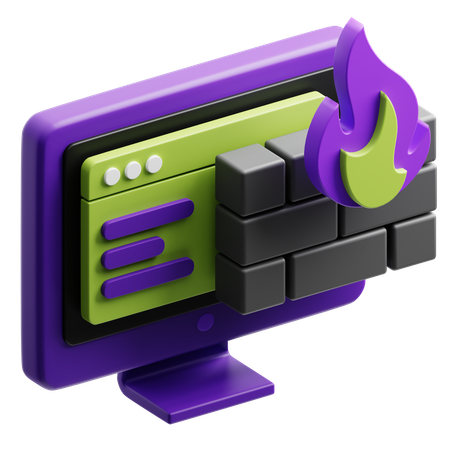 Firewall  3D Icon