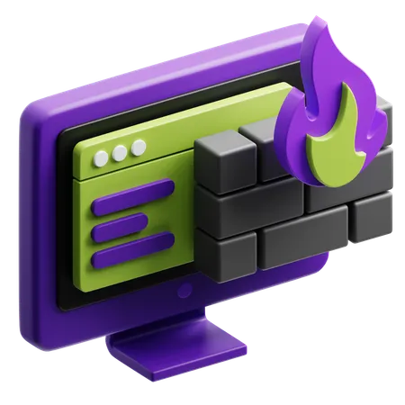 Firewall  3D Icon