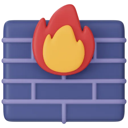 Firewall  3D Icon