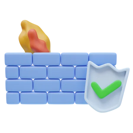 Firewall  3D Icon