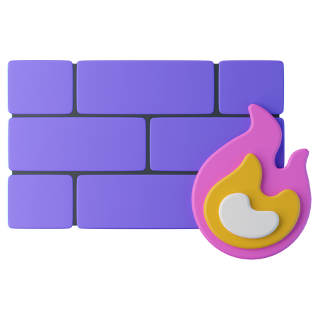 Firewall  3D Icon