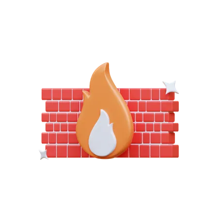 Firewall  3D Icon