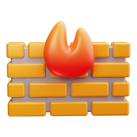 Firewall  3D Icon