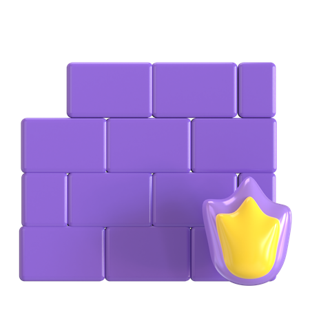 Firewall  3D Icon