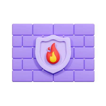 Firewall  3D Icon