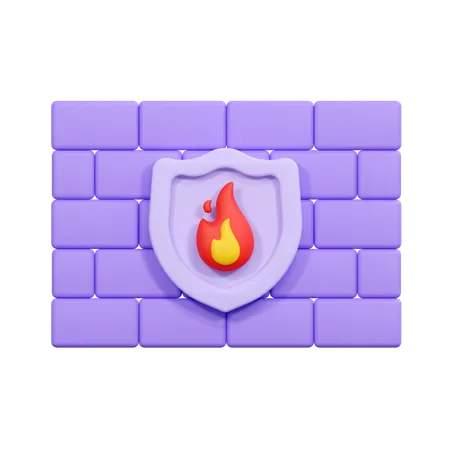 Firewall  3D Icon