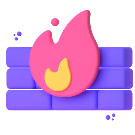 Firewall  3D Icon