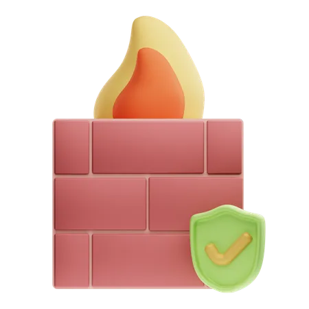 Firewall  3D Icon