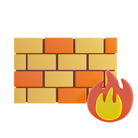 Firewall  3D Icon