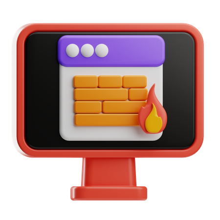 Firewall  3D Icon