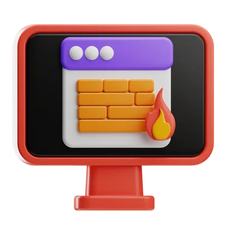 Firewall  3D Icon