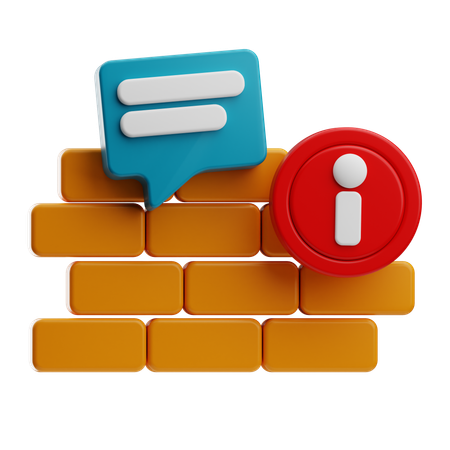 Firewall  3D Icon