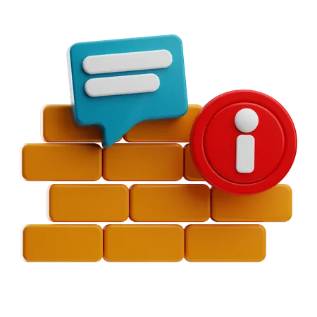 Firewall  3D Icon