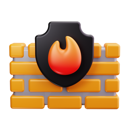 Firewall  3D Icon