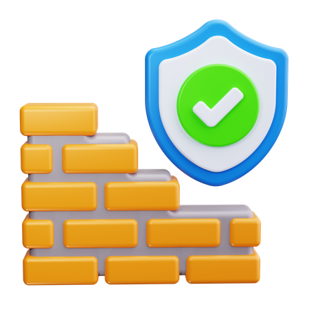 Firewall  3D Icon