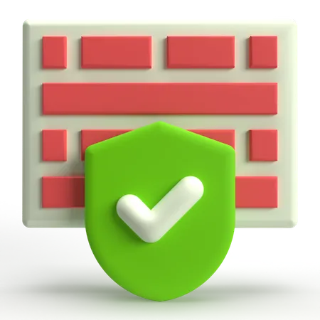 Firewall  3D Icon