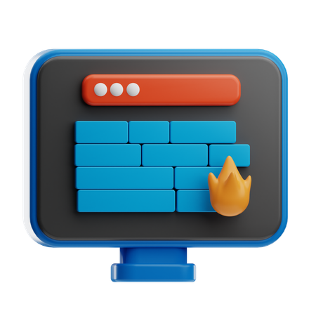 Firewall  3D Icon