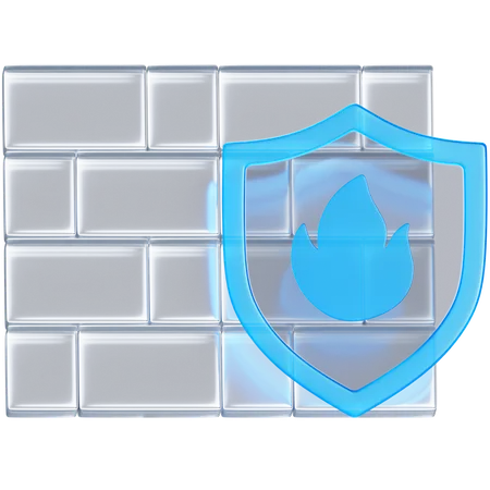 Firewall  3D Icon