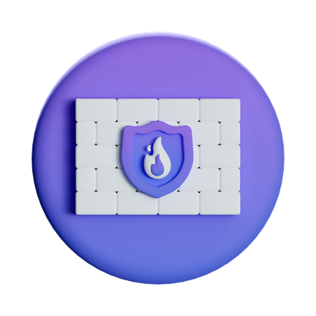 Firewall  3D Icon