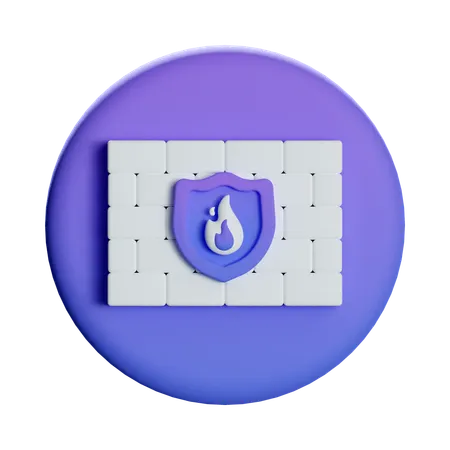 Firewall  3D Icon