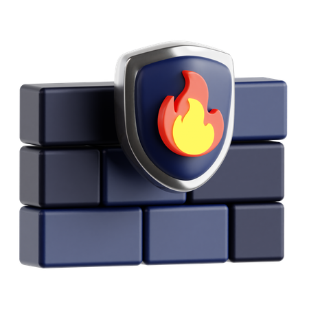 Firewall  3D Icon