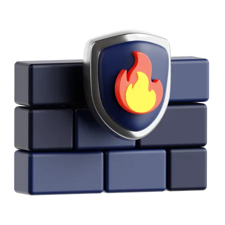 Firewall  3D Icon
