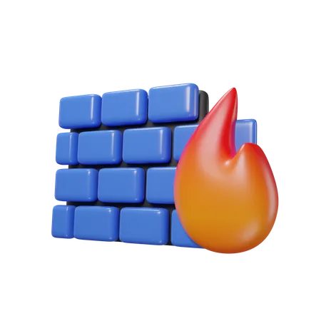 Firewall  3D Icon