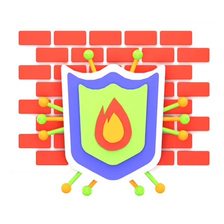 Firewall  3D Icon