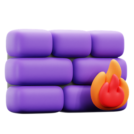 Firewall  3D Icon