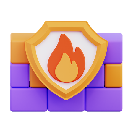 Firewall  3D Icon