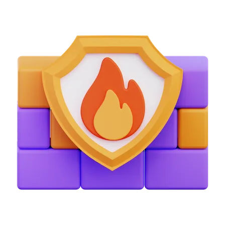 Firewall  3D Icon