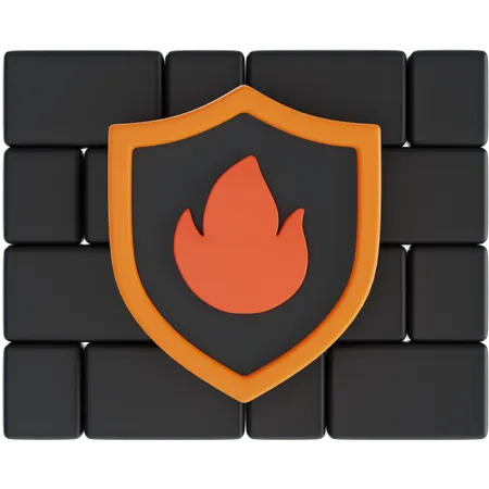 Firewall  3D Icon